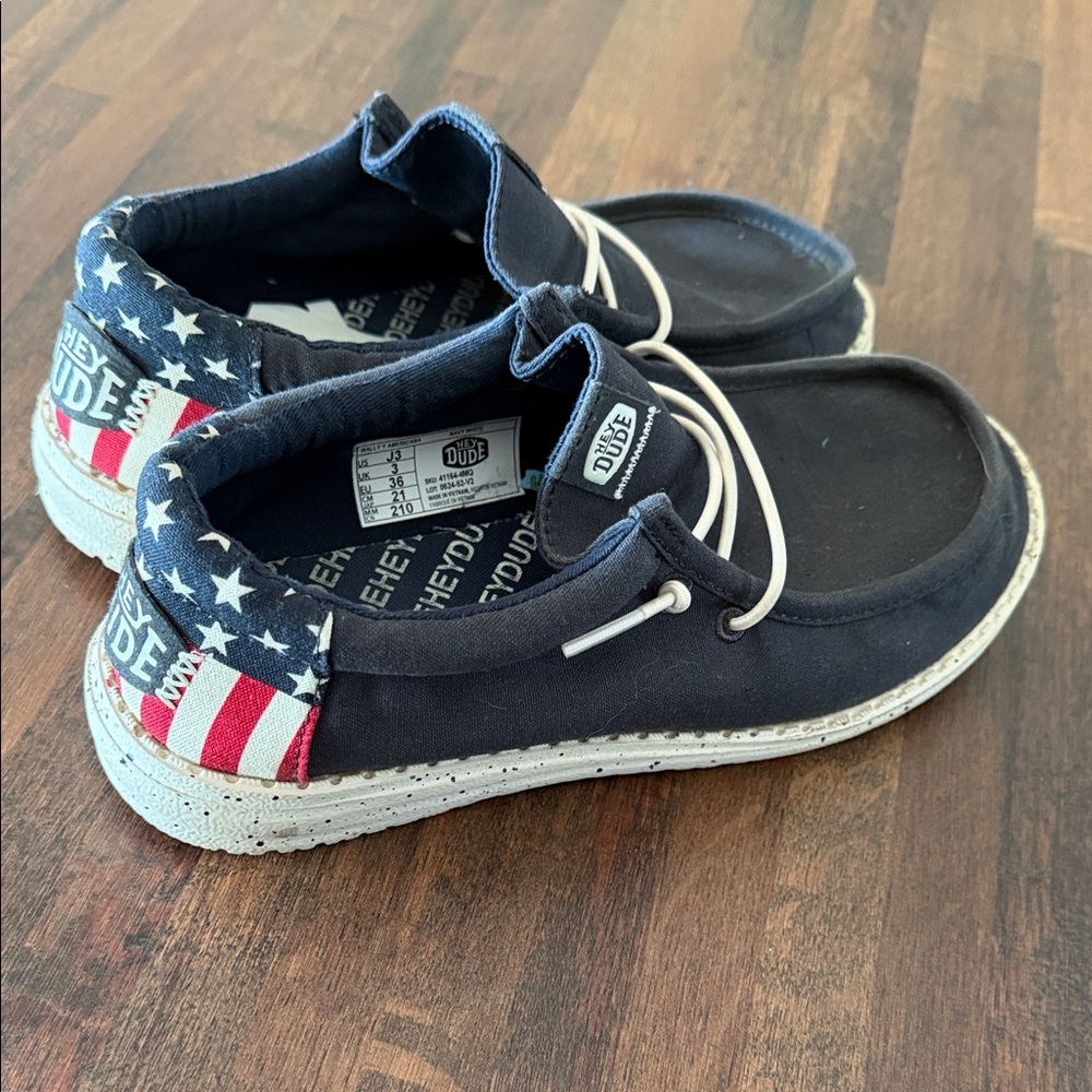 Hey Dude American Flag Youth Size 3